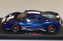 BBR Models  Ferrari Ferrari 488 PISTA Piloti - BLUE TDF - Blue Tour de France