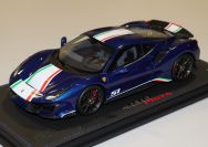 BBR Models  Ferrari Ferrari 488 PISTA Piloti - BLUE TDF - Blue Tour de France