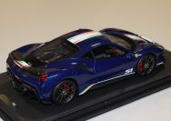 BBR Models  Ferrari Ferrari 488 PISTA Piloti - BLUE TDF - Blue Tour de France