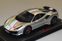 BBR Models  Ferrari #   Ferrari 488 PISTA Piloti - SILVER NÜRBURGRING - Silver