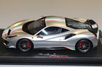 BBR Models  Ferrari #   Ferrari 488 PISTA Piloti - SILVER NÜRBURGRING - Silver