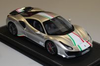 BBR Models  Ferrari #   Ferrari 488 PISTA Piloti - SILVER NÜRBURGRING - Silver