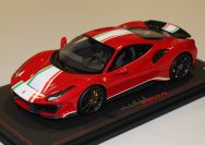 BBR Models  Ferrari Ferrari 488 PISTA Piloti - ROSSO CORSA METALLIC - Red Metallic