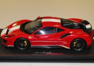 BBR Models  Ferrari Ferrari 488 PISTA Piloti - ROSSO CORSA METALLIC - Red Metallic