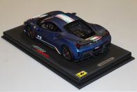 BBR Models  Ferrari Ferrari 488 PISTA Piloti - ABU DHABI BLUE MATT - Abu Dhabi Blue