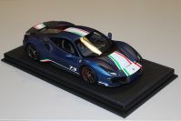 BBR Models  Ferrari Ferrari 488 PISTA Piloti - ABU DHABI BLUE MATT - Abu Dhabi Blue