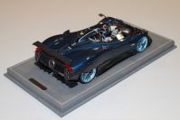 BBR Models  Pagani Pagani Barchetta Zonda - CARBON BLUE - Blue Carbonium