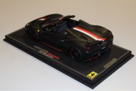 BBR Models  Ferrari Ferrari 488 Pista Spider - CHARLES LECLERC - Black Matt