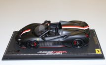 BBR Models  Ferrari Ferrari 488 Pista Spider - CHARLES LECLERC - Black Matt