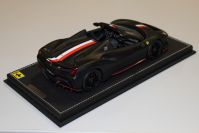 BBR Models  Ferrari Ferrari 488 Pista Spider - CHARLES LECLERC - Black Matt