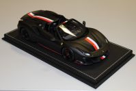 BBR Models  Ferrari Ferrari 488 Pista Spider - CHARLES LECLERC - Black Matt