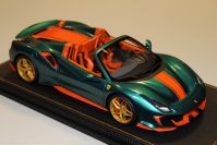 BBR Models  Ferrari Ferrari 488 PISTA Spider VERDE PINO / ORANGE - #24/24 - Green Pino