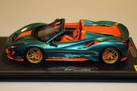 BBR Models  Ferrari Ferrari 488 PISTA Spider VERDE PINO / ORANGE - #24/24 - Green Pino