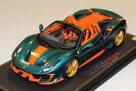 BBR Models  Ferrari Ferrari 488 PISTA Spider VERDE PINO / ORANGE - #24/24 - Green Pino