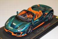 BBR Models  Ferrari Ferrari 488 PISTA Spider VERDE PINO - #24/24 - Green Pino