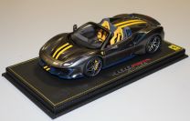 + Ferrari 488 PISTA Spider SILVERSTONE GREY / YELLOW - #24/2 [in stock]