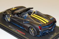 BBR Models   + Ferrari 488 PISTA Spider SILVERSTONE GREY / YELLOW - #24/2 Silverstone Grey