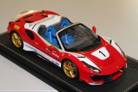 BBR Models  Ferrari Ferrari 488 Pista Spider - LAUDA OPEN - Red / White / Green