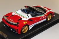 BBR Models  Ferrari Ferrari 488 Pista Spider - LAUDA OPEN - Red / White / Green