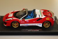 BBR Models  Ferrari Ferrari 488 Pista Spider - LAUDA OPEN - Red / White / Green