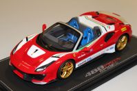 BBR Models  Ferrari Ferrari 488 Pista Spider - LAUDA OPEN - Red / White / Green