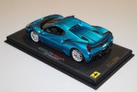 BBR Models  Ferrari Ferrari 488 PISTA Spider Closed Roof - BLUE EMPEROR - Red Matt