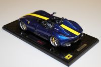 BBR Models  Ferrari Ferrari Monza SP2 - BLUE TDF - #109 - CARBON Blue Tour de France