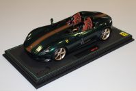 BBR Models  Ferrari Ferrari MONZA SP2 - GREEN METALLIC / GOLD #01/99 Green Metallic