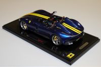 BBR Models  Ferrari Ferrari Monza SP2 - BLUE TDF - #01 - CARBON Blue Tour de France