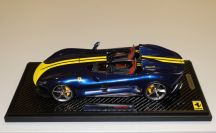 BBR Models  Ferrari Ferrari Monza SP2 - BLUE TDF - #01 - CARBON Blue Tour de France