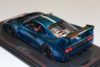 BBR Models  Ferrari Ferrari F40 by Michelotto - BLUE CHROME - Red Matt