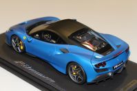 BBR Models  Ferrari Ferrari F8 Tributo - BLUE CORSA MATT - Red Matt