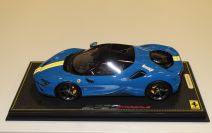 BBR Models  Ferrari # Ferrari SF90 Stradale - AZZURO DINO - Red Matt