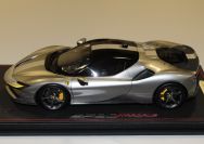 BBR Models  Ferrari Ferrari SF90 - SILVER MET - Silver