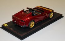 BBR Models  Ferrari Ferrari 812 GTS - ROSSO FIORANO / GOLD - Red Matt