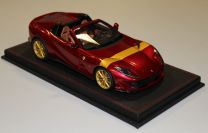 BBR Models  Ferrari Ferrari 812 GTS - ROSSO FIORANO / GOLD - Red Matt