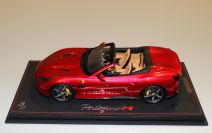 BBR Models  Ferrari Ferrari Portofino M Spider - ROSSO FUOCO - Red Metallic
