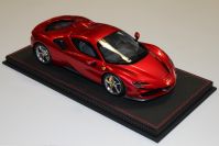 BBR Models  Ferrari Ferrari SF90 Spider Closed Roof - ROSSO FUOCO - Red Metallic