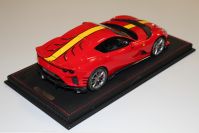 BBR Models  Ferrari Ferrari 812 Competizione - ROSSO CORSA / YELLOW - Rosso Corsa