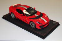 BBR Models  Ferrari # Ferrari 812 Competizione - ROSSO CORSA / GREY - Rosso Corsa