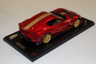 BBR Models  Ferrari Ferrari 812 Competizione - ROSSO FUOCO / GOLD - Red Matt