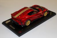 BBR Models  Ferrari #        Ferrari 812 Competizione - ROSSO FUOCO / GOLD - Red Matt