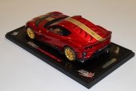 BBR Models  Ferrari #        Ferrari 812 Competizione - ROSSO FUOCO / GOLD - Red Matt