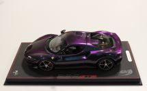 BBR Models  Ferrari Ferrari 296 GTB - CHAMELEON - PURPLE / BLUE - Red Matt