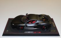 BBR Models  Ferrari Ferrari 296 GTB - MATT BLACK - Black Matt