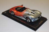 BBR Models  Ferrari Ferrari Daytona SP3 - SILVER / ORANGE MATT Orange Matt