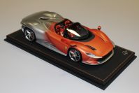 BBR Models  Ferrari Ferrari Daytona SP3 - SILVER / ORANGE MATT Orange Matt