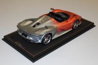 BBR Models  Ferrari Ferrari Daytona SP3 - SILVER / ORANGE MATT Orange Matt