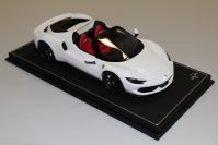 BBR Models  Ferrari Ferrari 296 GTS - BIANCO CERVINO - Red Matt