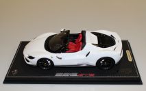 BBR Models  Ferrari Ferrari 296 GTS - BIANCO CERVINO - Red Matt